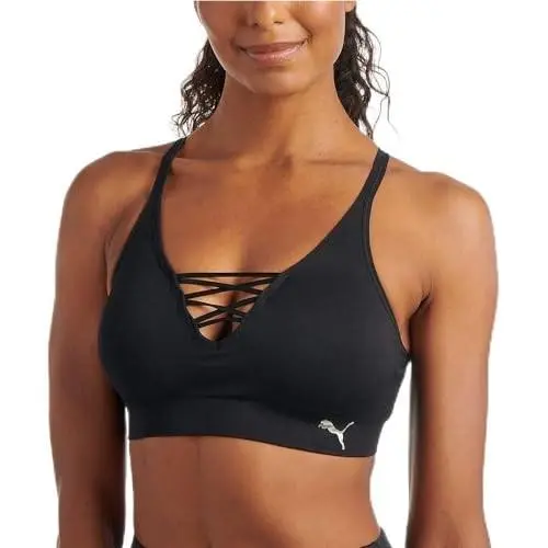 Puma Women`s Seamless Sports Bra Black/metallic X-large