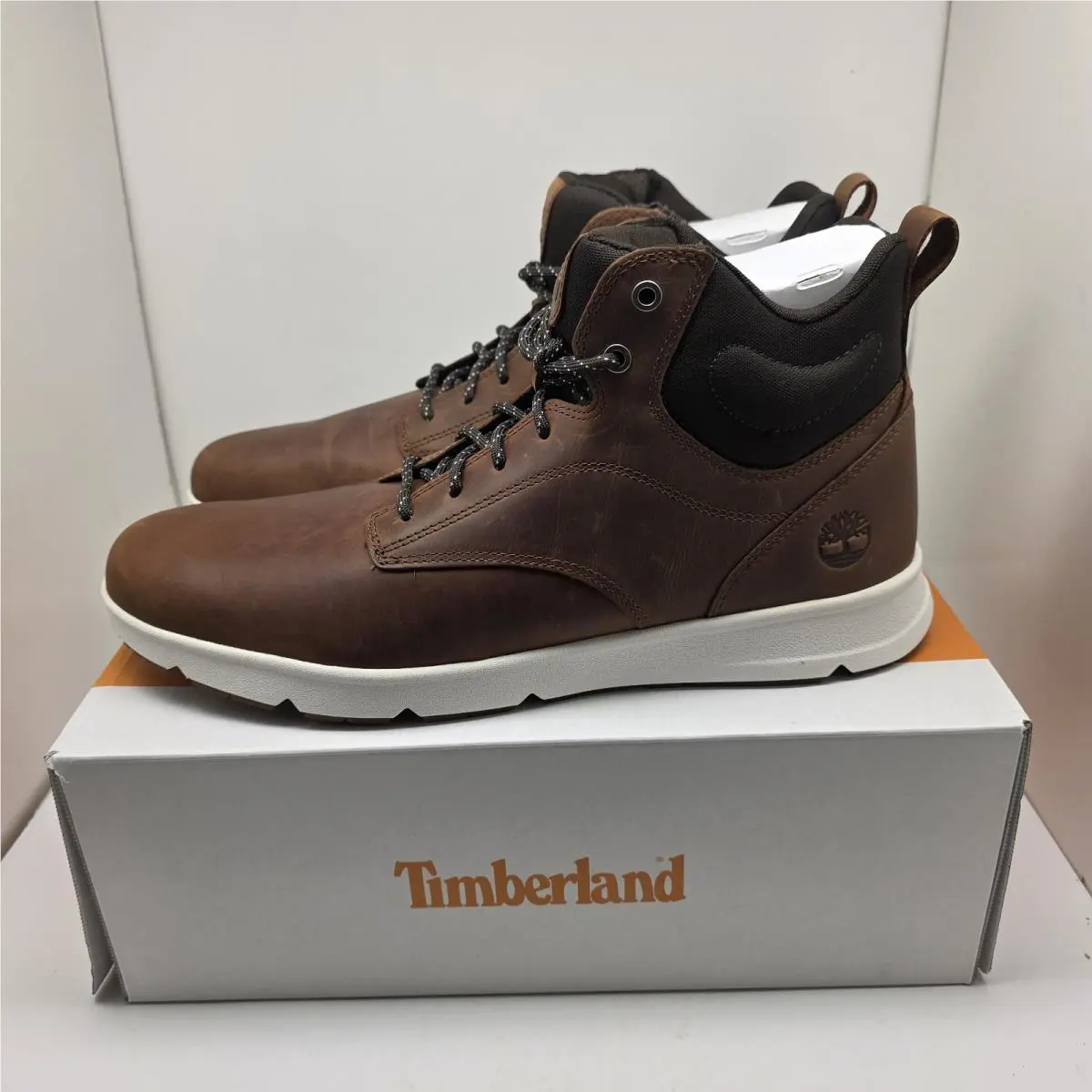Timberland Parker Street Mens Rust Leather Casual Shoes Size 13 M