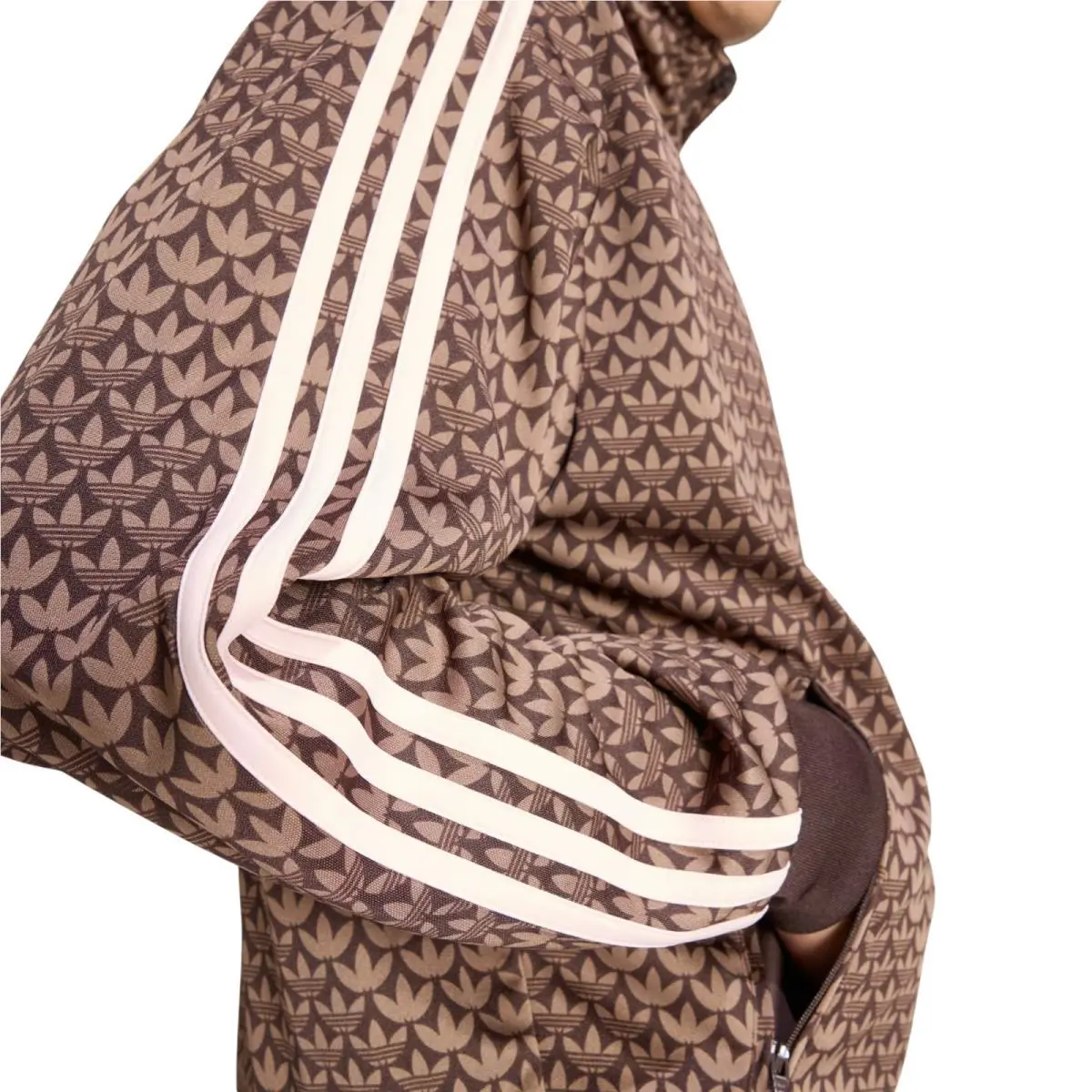 Adidas clothing - Adidas Originals Firebird Monogram Track Suit - Brown 4