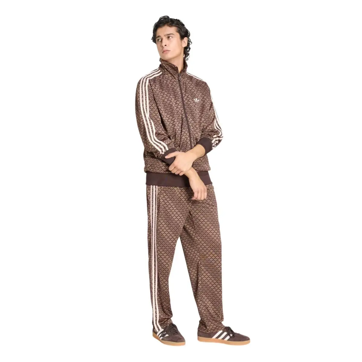 Adidas clothing - Adidas Originals Firebird Monogram Track Suit - Brown 10