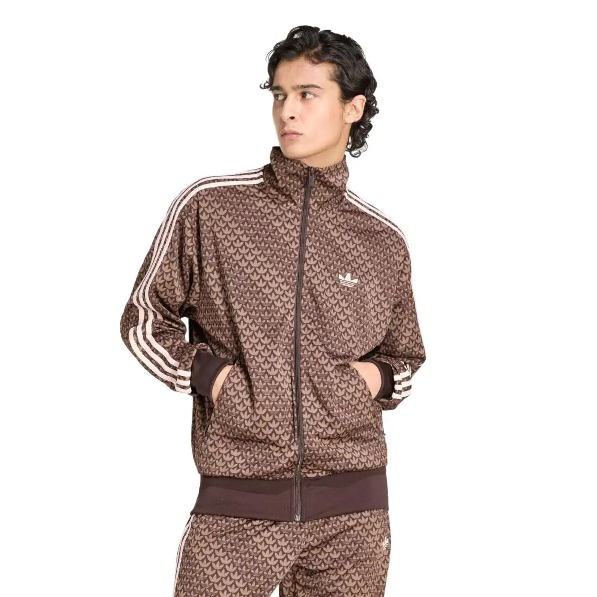 Adidas clothing - Adidas Originals Firebird Monogram Track Suit - Brown 12