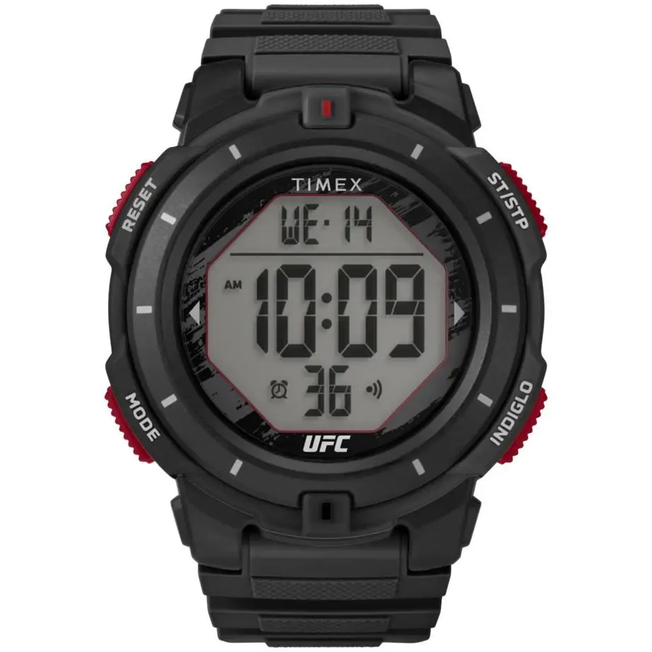 Timex TW5M59600 Men`s Ufc Rumble Digital Watch Black Resin Strap