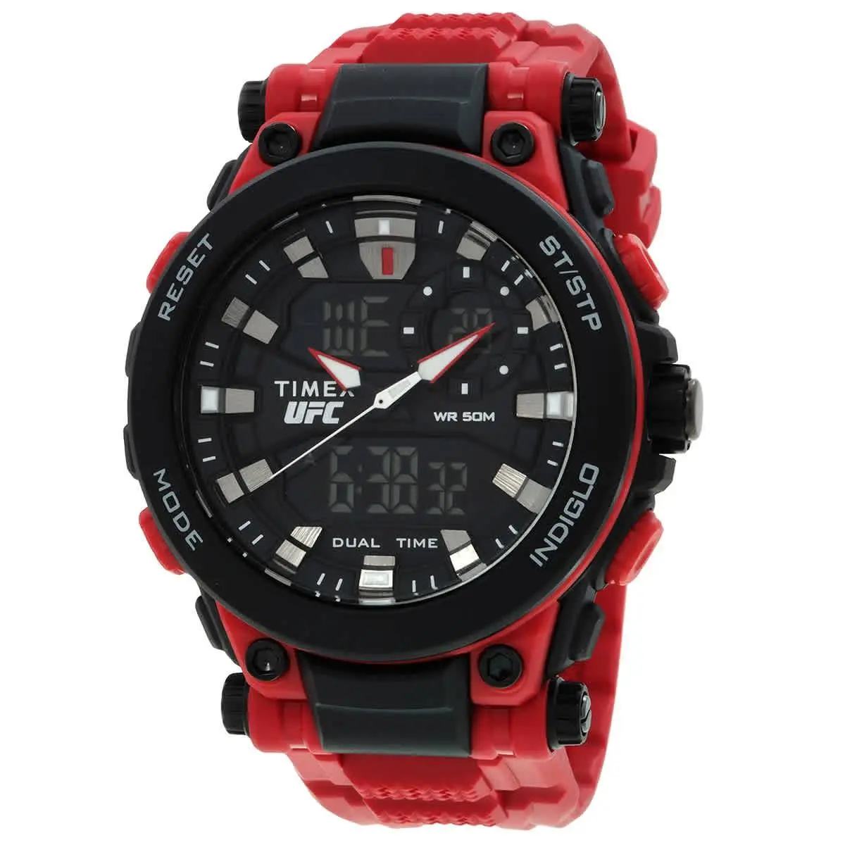 Timex Ufc Impact Quartz Analog-digital Black Dial Men`s Watch TW5M53000
