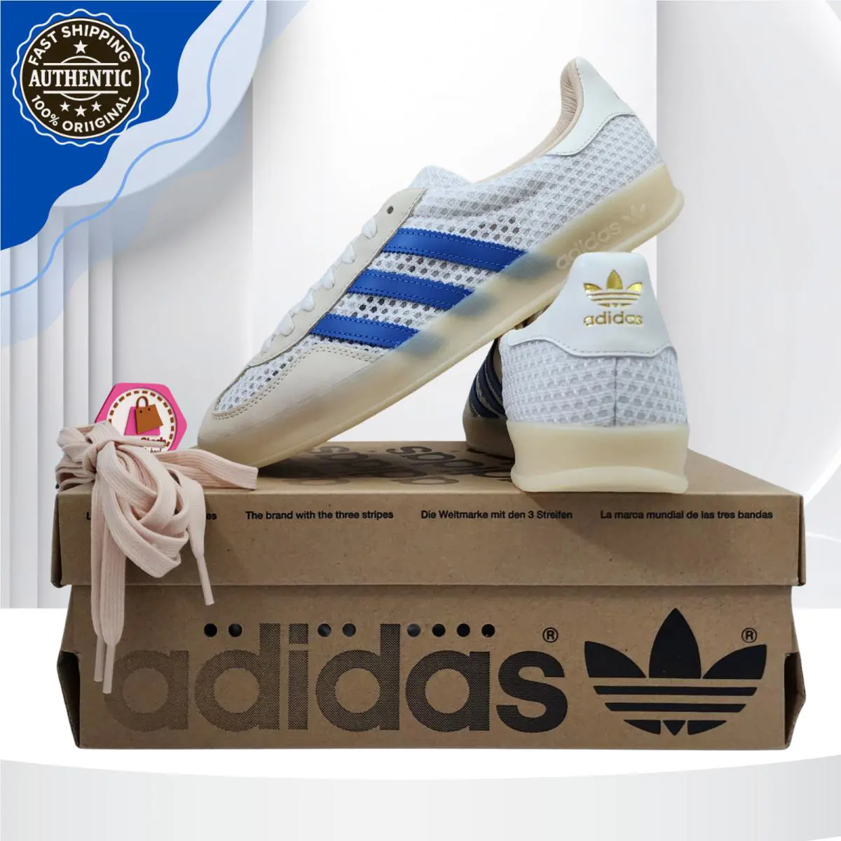 Adidas shoes - adidas Originals Gazelle - Originals Gazelle - JH5419 - Ivory, Manufacturer: Off White/Focus Blue/Warm Vanilla 0