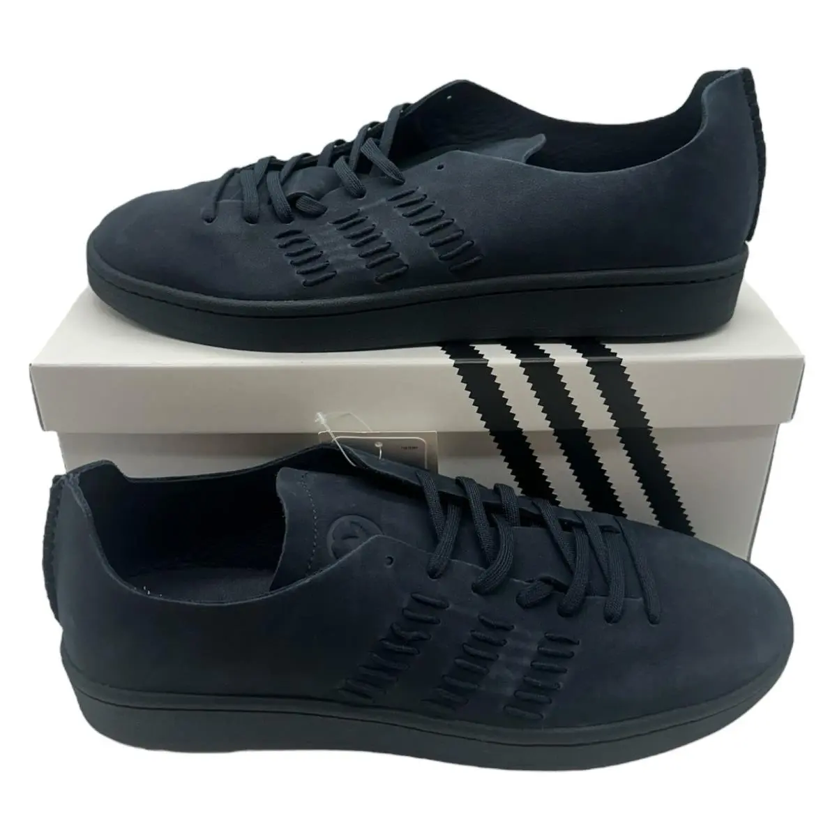 Adidas Wings Horns Campus Shoes Mens Sz 10 Navy Blue Leather Sneakers BB3115
