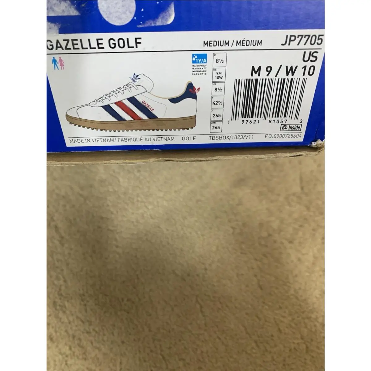 Adidas shoes - adidas Gazelle - Gazelle - JP7705 - Cloud White / Dark Blue / Red 7