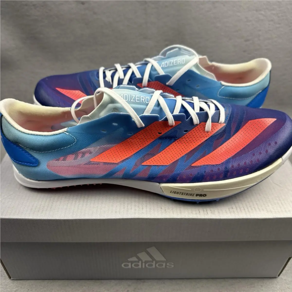 Adidas Adizero Ambition Track Spike Womens 11.5 Men 10.5 GY0911 Blue Running