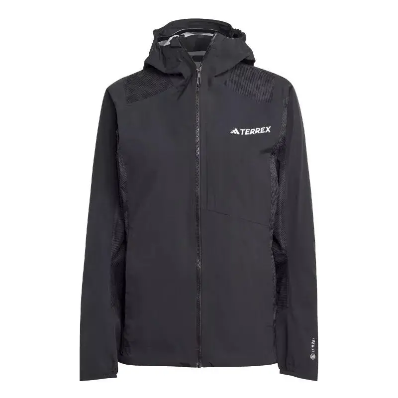 Adidas Terrex Xpr Hybrid Rain.rdy Jacket Women`s Black Waterproof Outdoor Size L