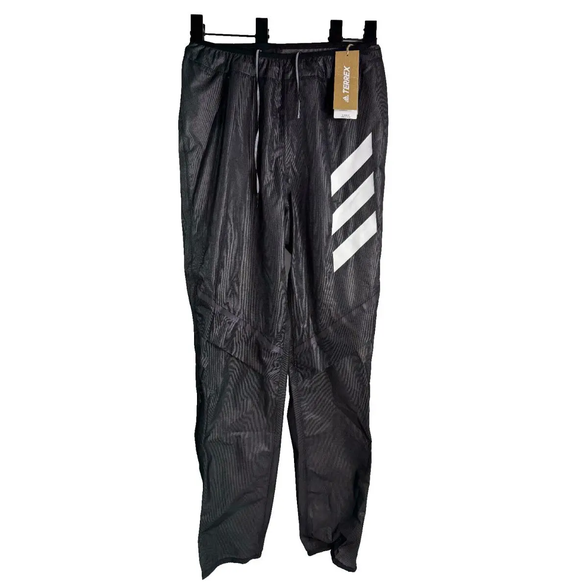 Adidas Terrex Agravic Trail Running Rain Pants Black Men`s Size XS GL1196