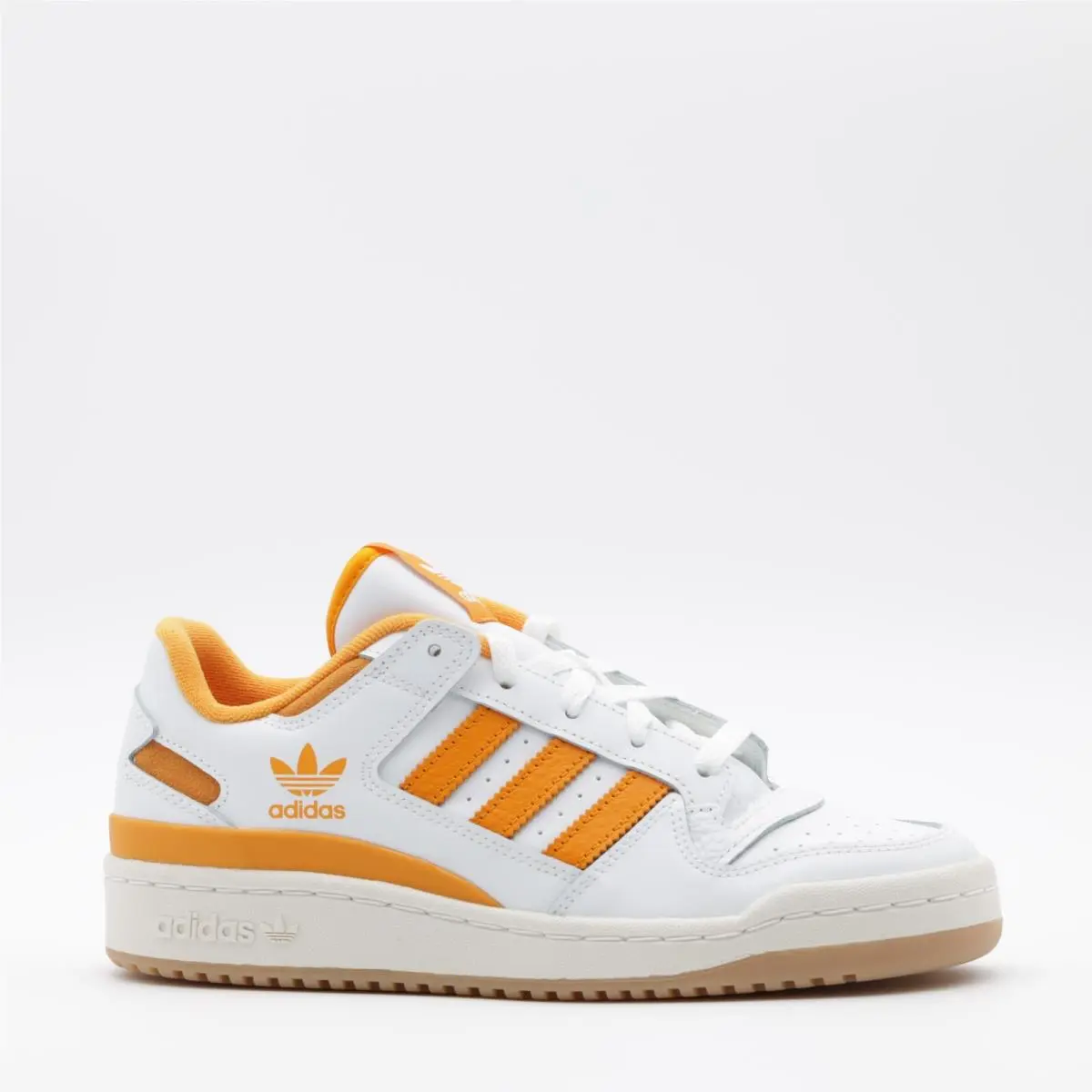 Adidas Originals Men`s Comfortable Forum Low CL Sneaker White/orange Size 7