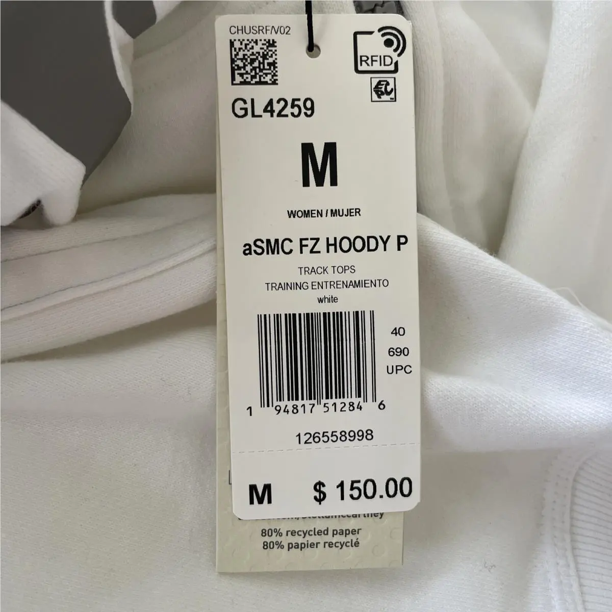 Adidas clothing - GL4259 - GL4259 - White (UPC: 0194817512846) 8