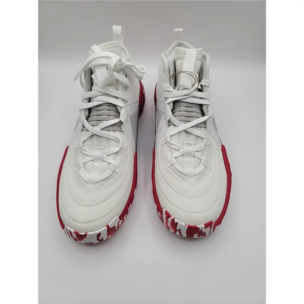 Adidas Exhibit Select Mid Basketball Shoes Women`s Size 13.5 White Red IE9327
