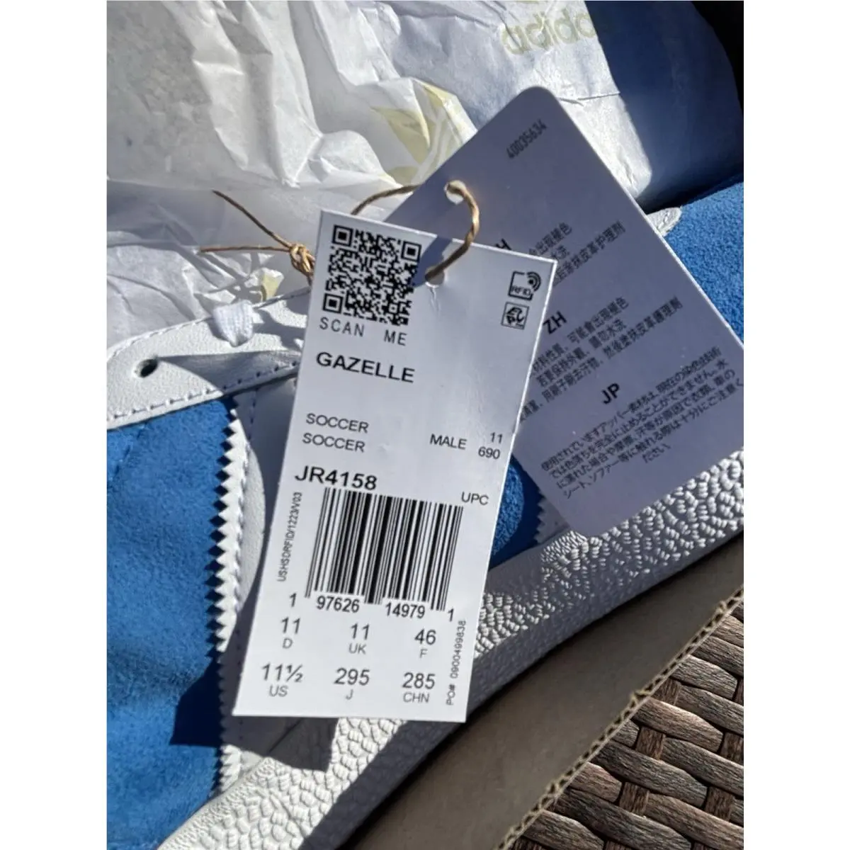 Adidas shoes - Gazelle Real Madrid - Gazelle Real Madrid - JR4158 - Blue (UPC: 0197626149791) 8