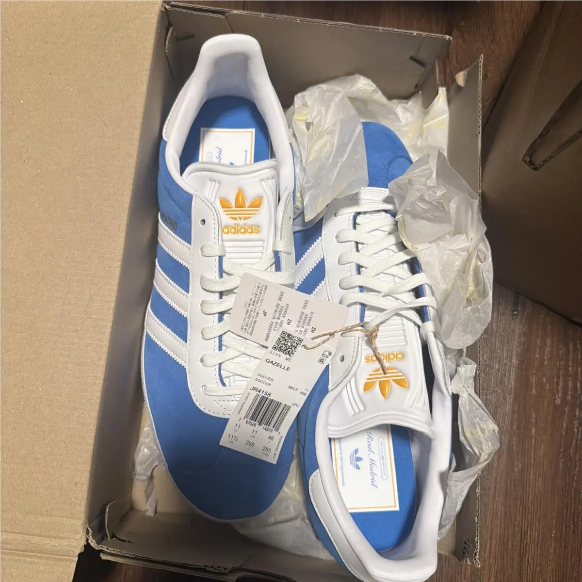 Adidas shoes - adidas Originals Gazelle - Originals Gazelle - JR4158 - Madrid Blue Bird 0