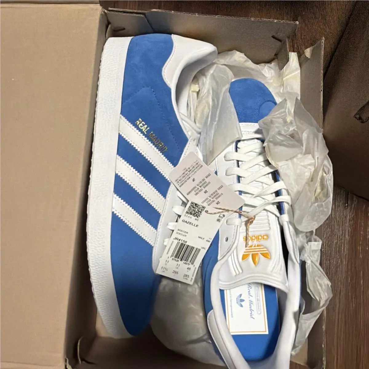 Adidas shoes - adidas Originals Gazelle - Originals Gazelle - JR4158 - Madrid Blue Bird 2