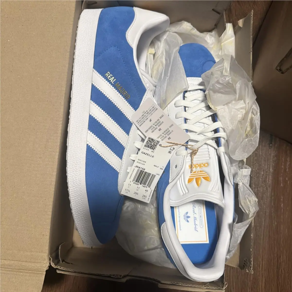 Adidas shoes - adidas Originals Gazelle - Originals Gazelle - JR4158 - Madrid Blue Bird 3