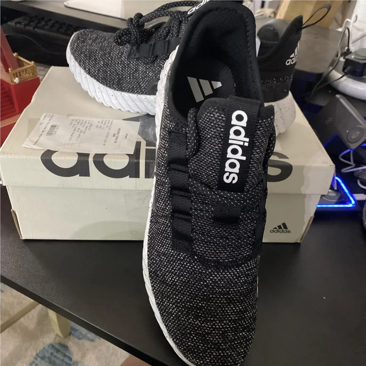 Adidas Kaptir 3.0 Men`s Running Shoes Size 11 Black/grey IF7314