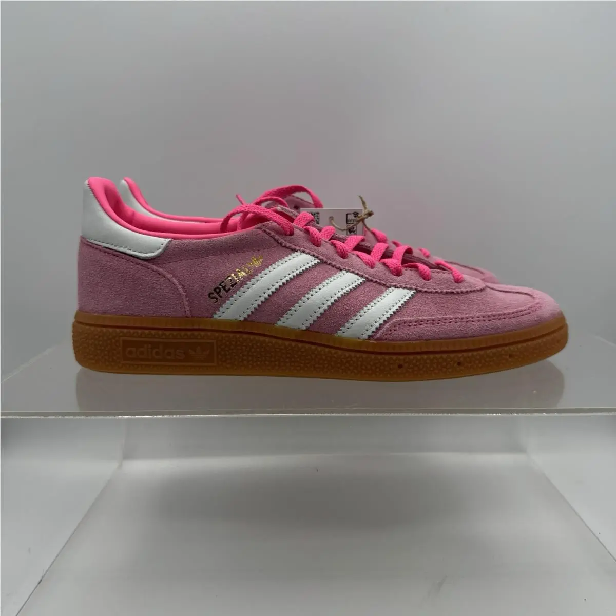 Adidas Handball Spezial Lucid Pink White Shoes JI2654 Women’s Size 7.5