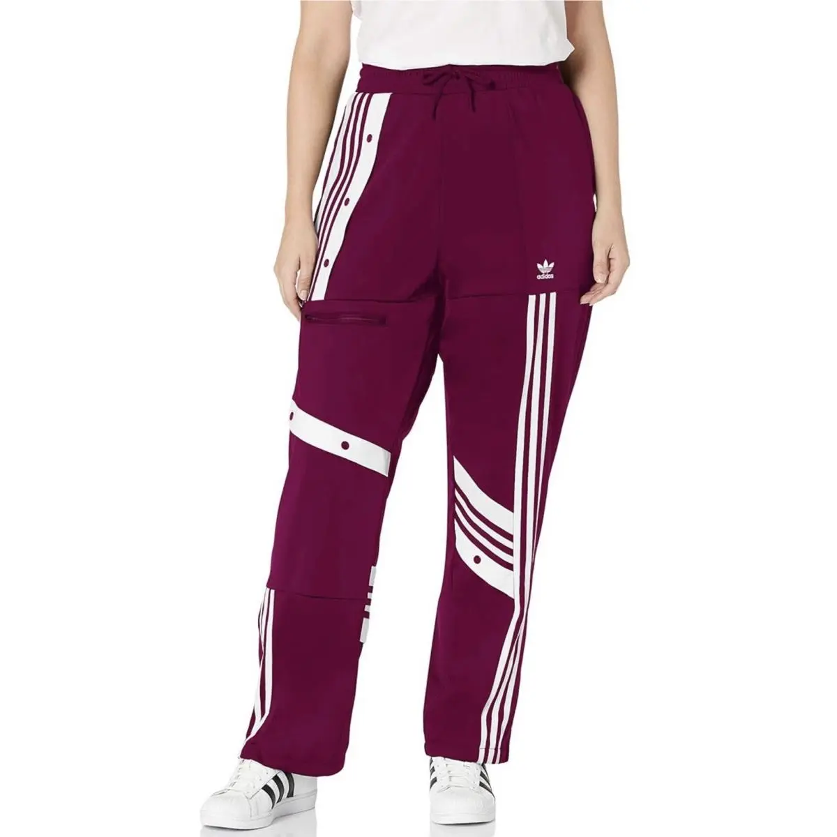 Adidas Originals Danielle Cathari Track Pants Relaxed Size 2X Power Berry