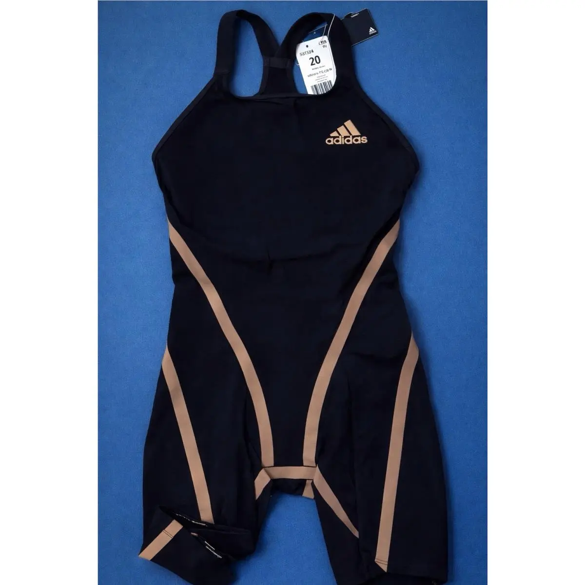 Adidas Adizero FS CB Womens Technical Swimsuit Black Closed-back 20