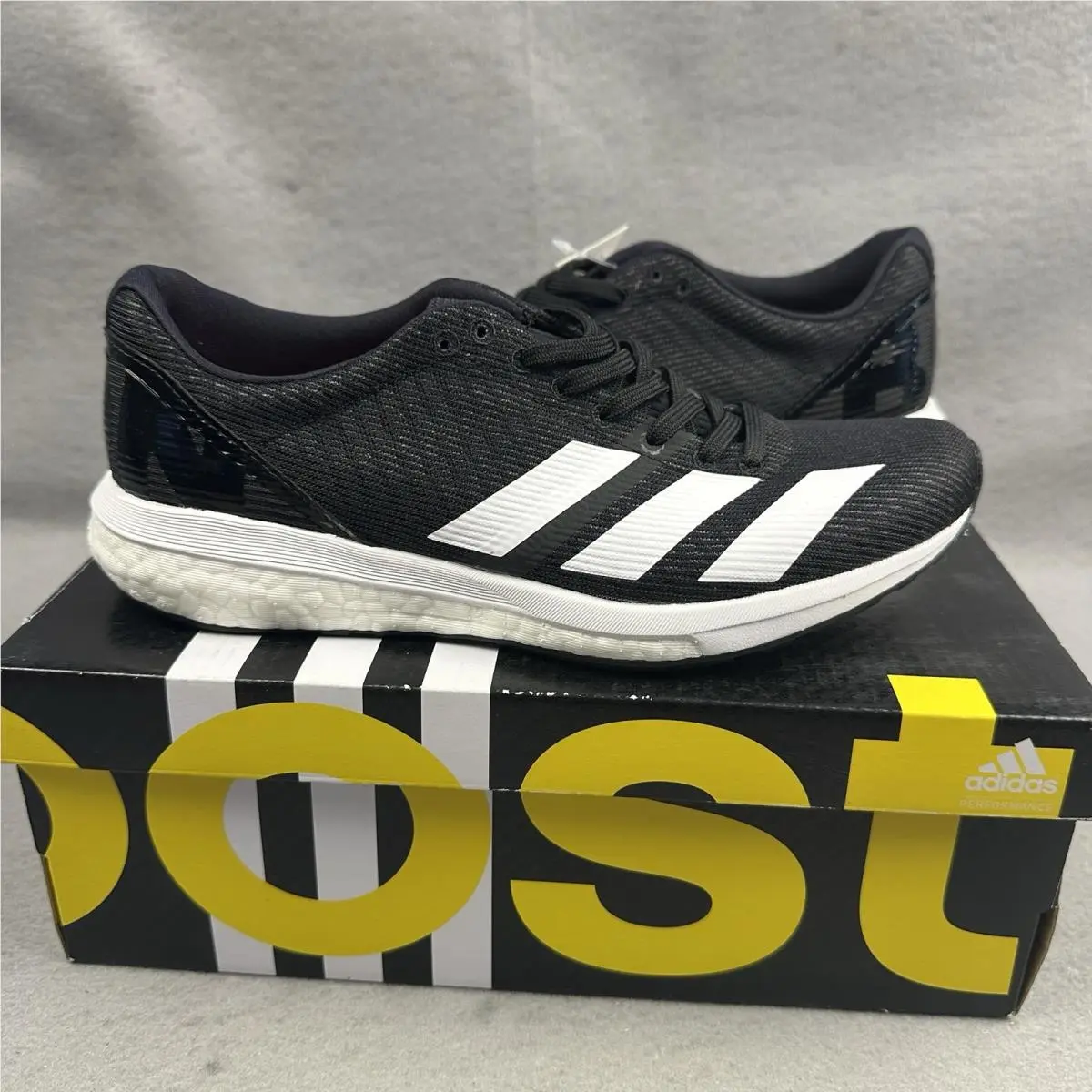 Adidas Adizero Boston Running Shoes Womens 6 Black White G28879 Run