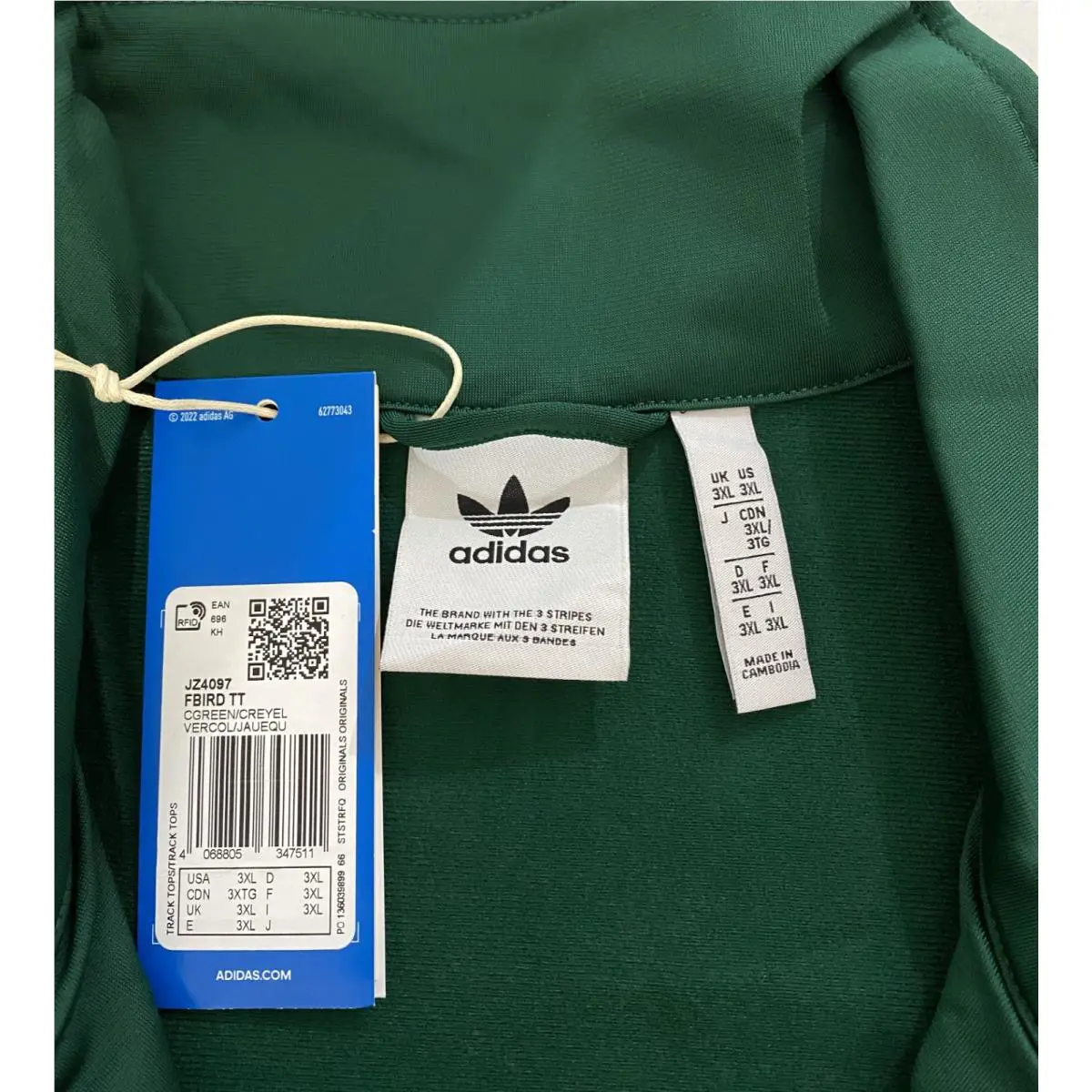 Adidas clothing - adidas Firebird - Firebird - JZ4097 - Collegiate Green Crew Yellow 2