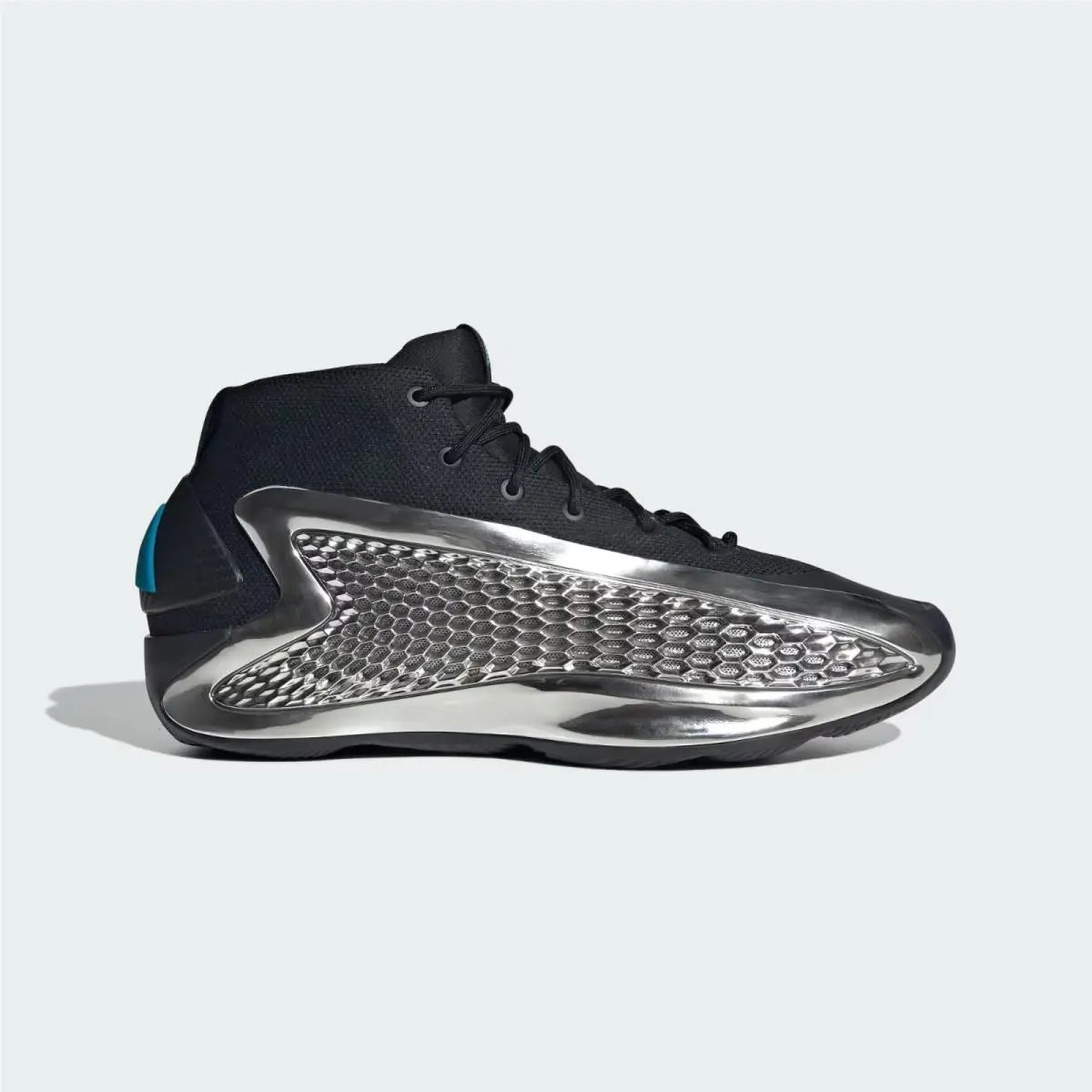 Adidas Chrome Anthony Edwards Mid 1 Shoes Black /silver Size 8.5 Men/9.5 Women