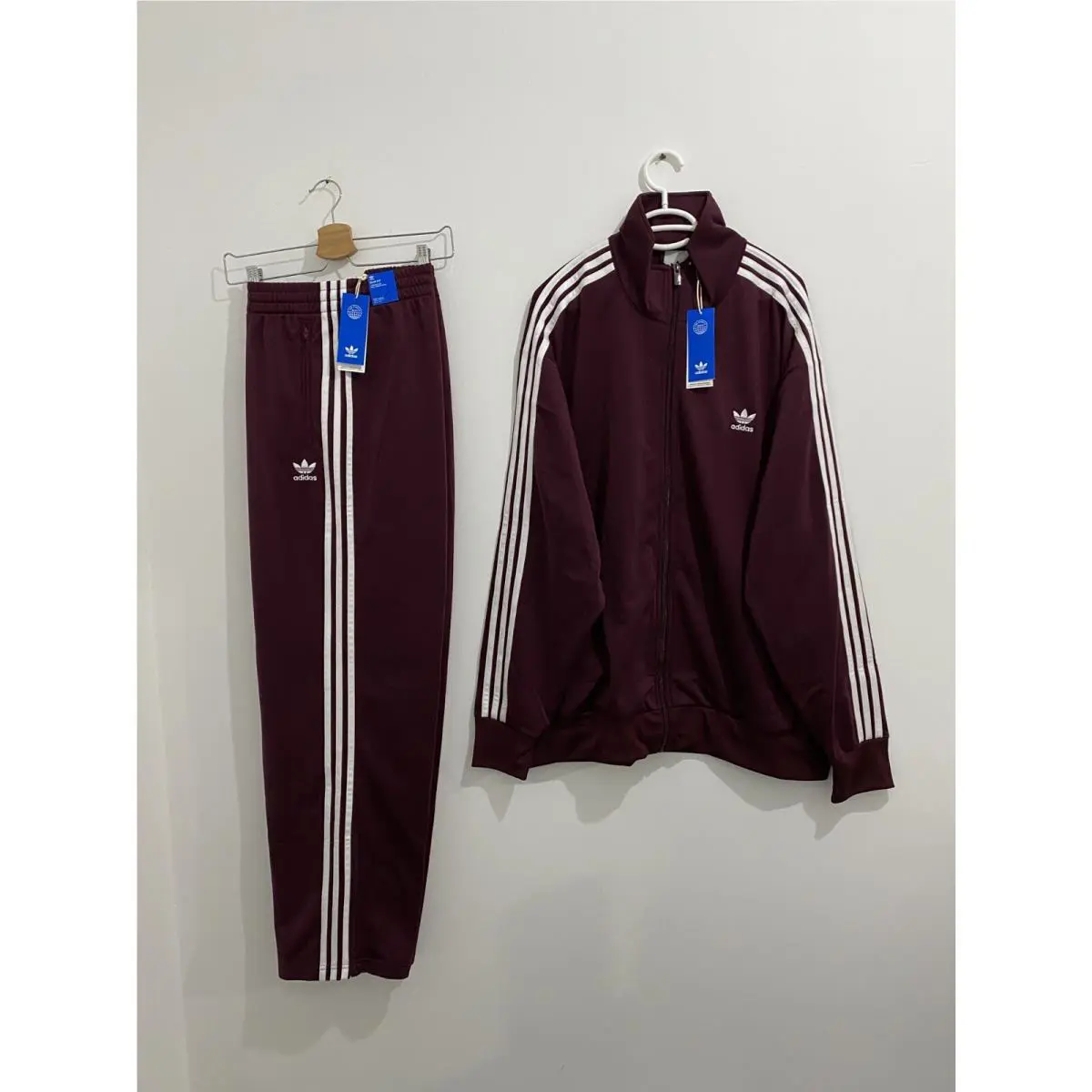 Adidas Originals Adicolor Classics Firebird Tracksuit Maroon White Size L