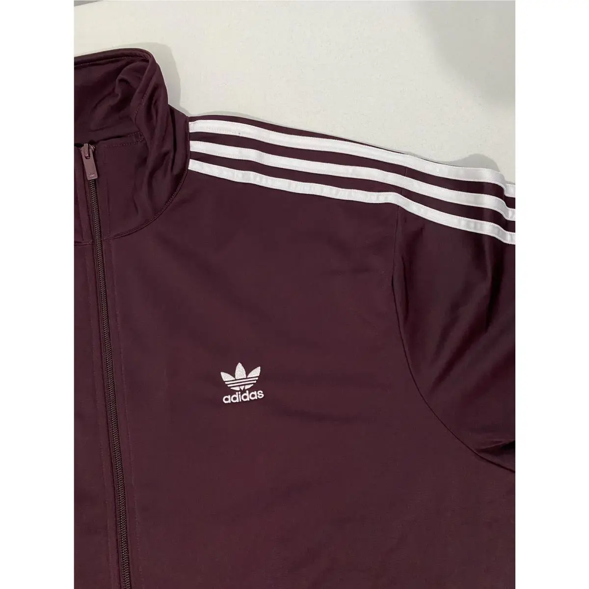 Adidas clothing - Maroon White 1