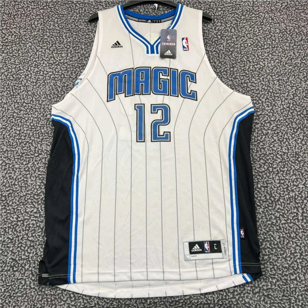 Orlando Magic Howard 12 Jersey Shirt Men Large Adidas Nba Sleeveless L