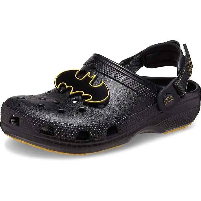 Crocs Sizes W6/M4 - W10/ M8 Batman Adjustable Slip Resistant Clog - Black