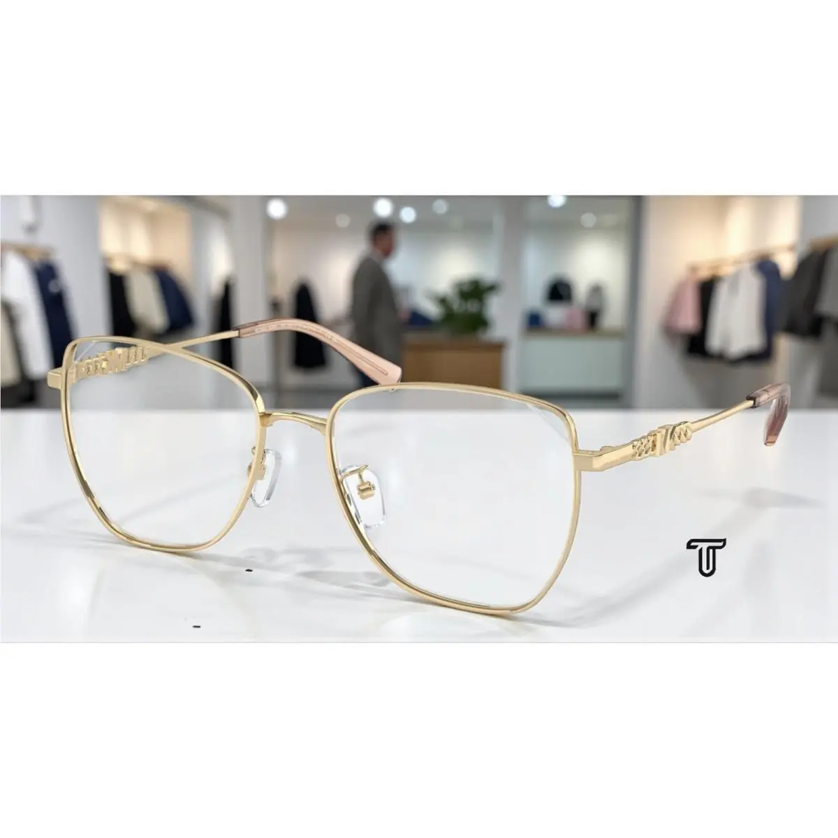 Michael Kors MK3081D 1014 Shanghai Shiny Lt Gold Demo Lens 56 Women`s Eyeglasses