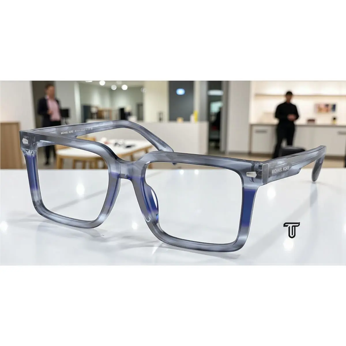 Michael Kors MK4121U 3979 Mosel Blue Horn Demo Lens 54 mm Men`s Eyeglasses - Frame: Blue Horn