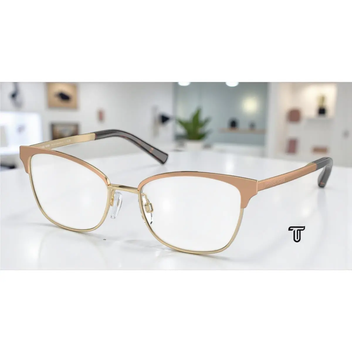 Michael Kors MK3012 1213 Adrianna IV Shiny Mink Demo Lens 51 Women`s Eyeglasses - Frame: Shiny Mink