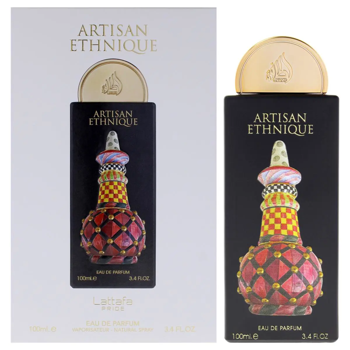 2 Pack Pride - Artisan Ethnique by Lattafa For Unisex - 3.4 oz Edp Spray