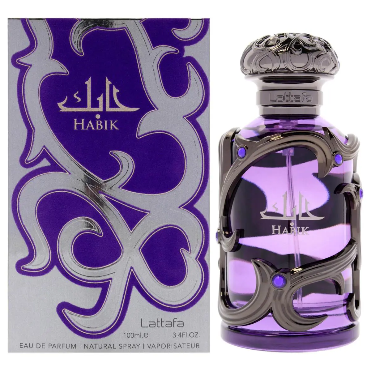 2 Pack Habik by Lattafa For Men - 3.4 oz Edp Spray