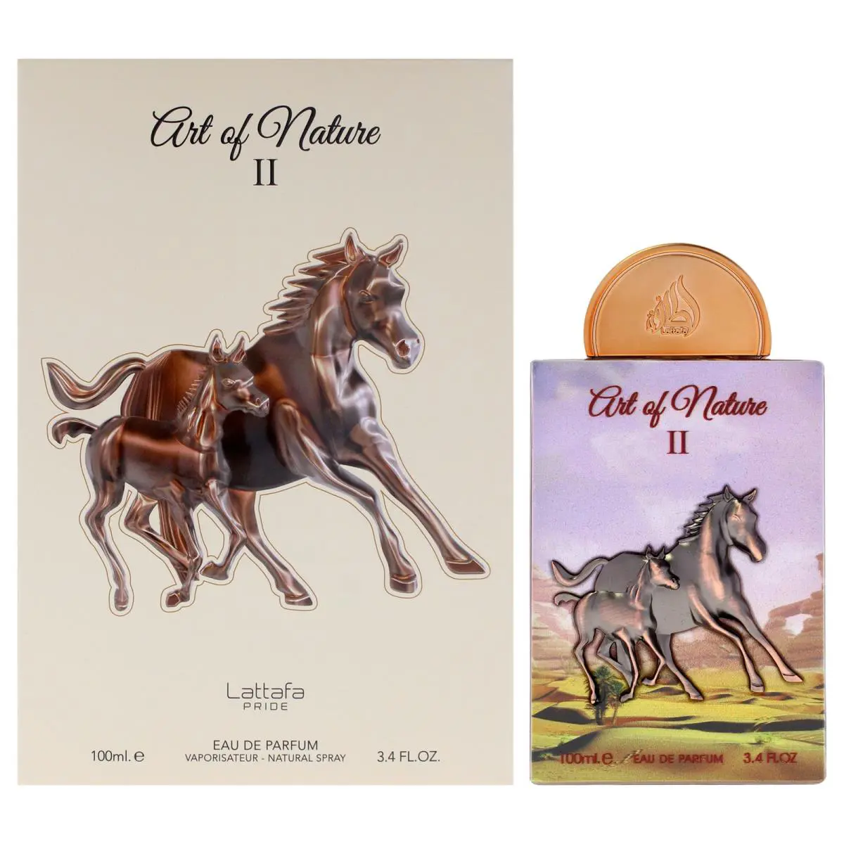 2 Pack Pride - Art Of Nature II by Lattafa For Unisex - 3.4 oz Edp Spray