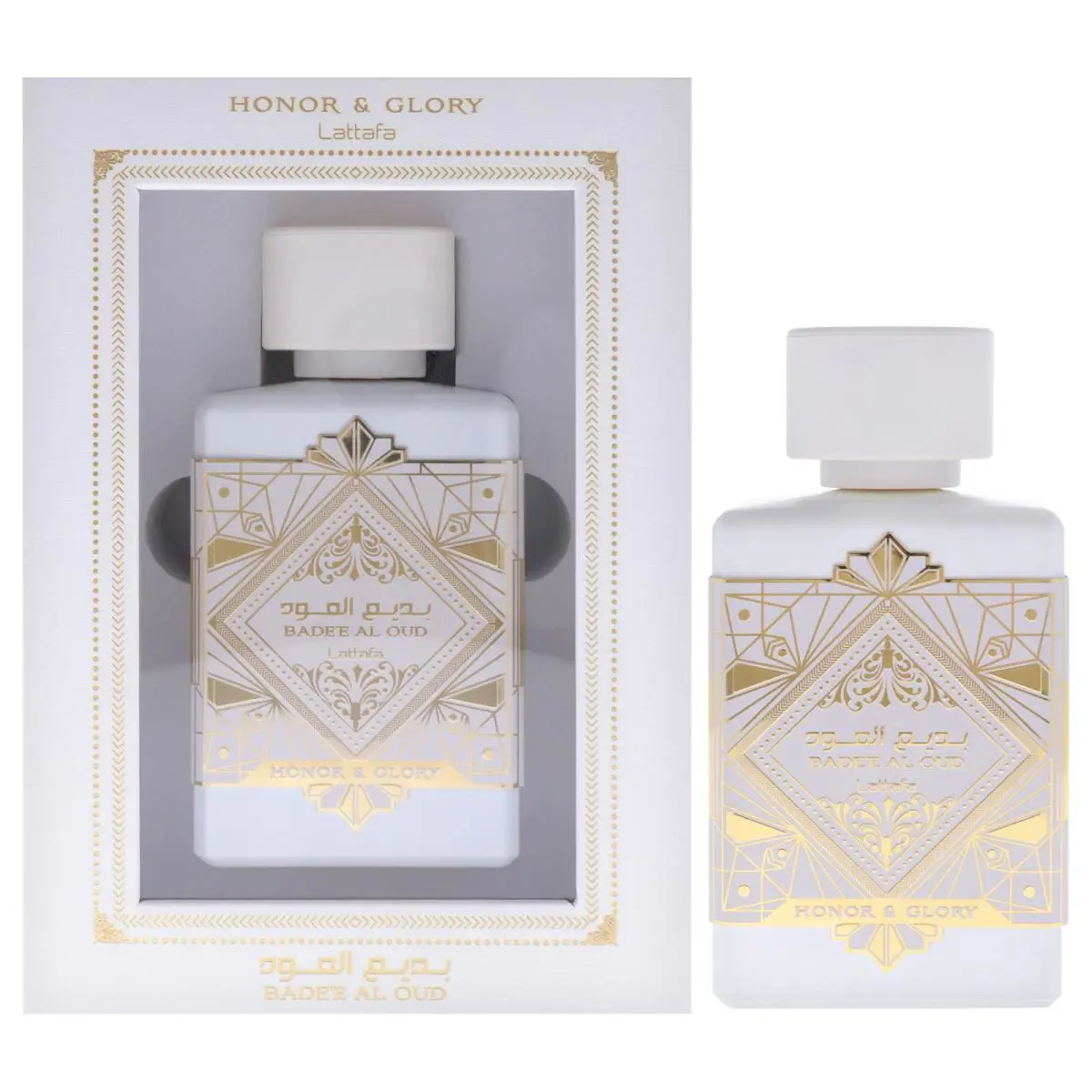 2 Pack Badee Al Oud Collection - Honor and Glory by Lattafa- 3.4 oz Edp Spray
