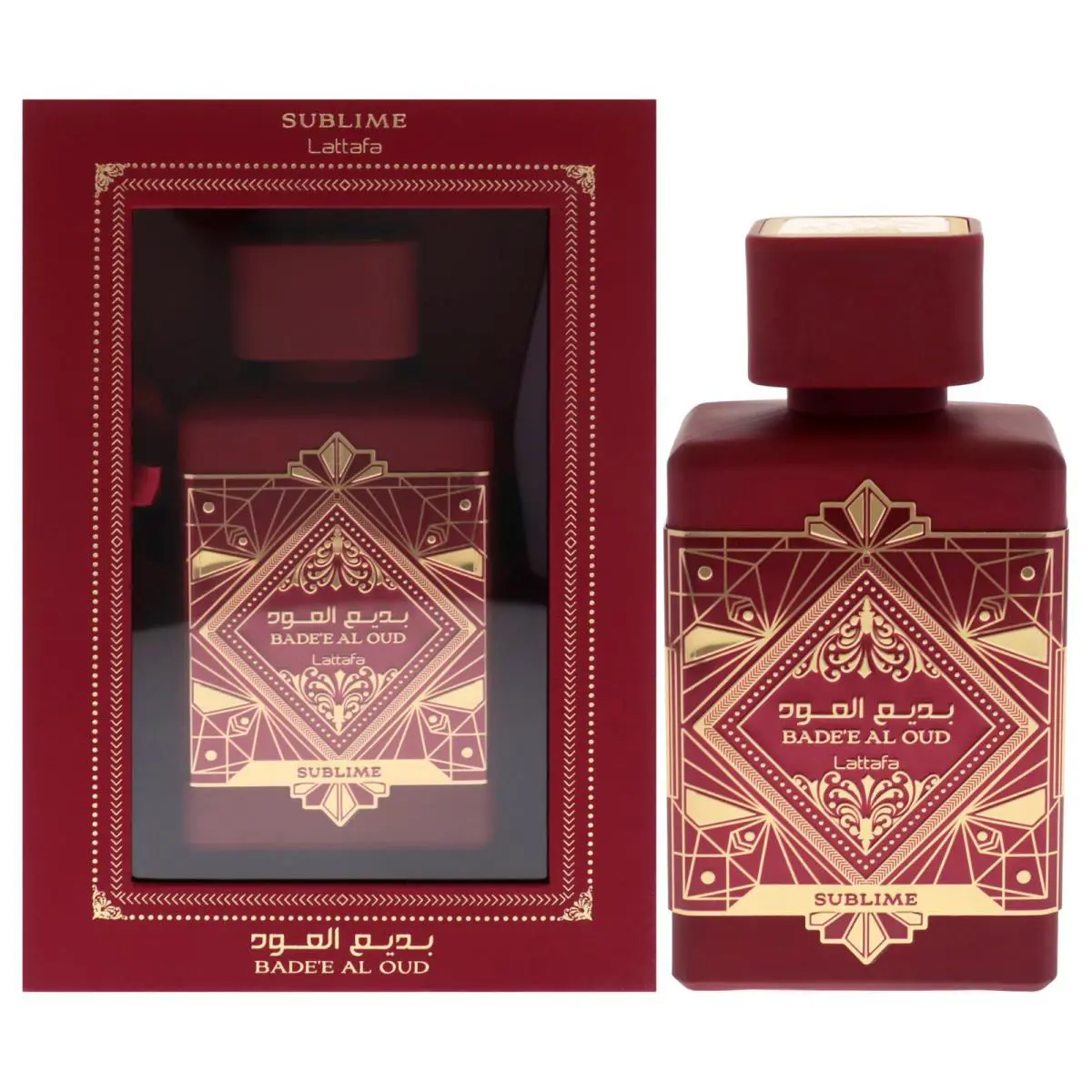 2 Pack Badee Al Oud Collection - Sublime by Lattafa- 3.4 oz Edp Spray - Lime