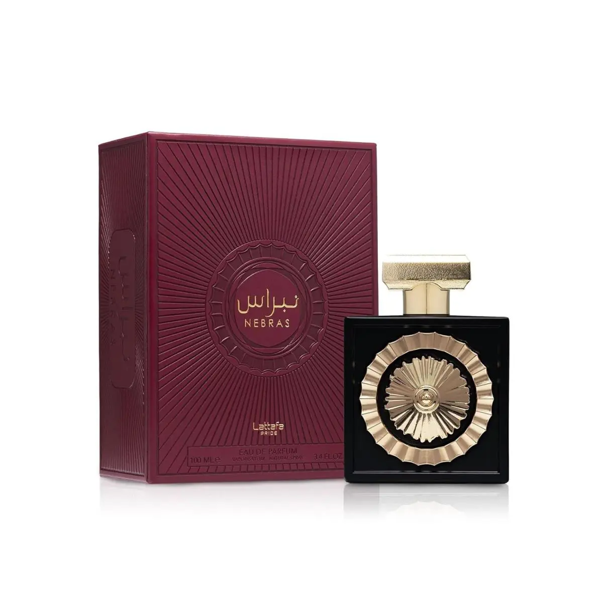 Lattafa Perfumes Nebras For Unisex Eau de Parfum Spray 3.4 Ounce
