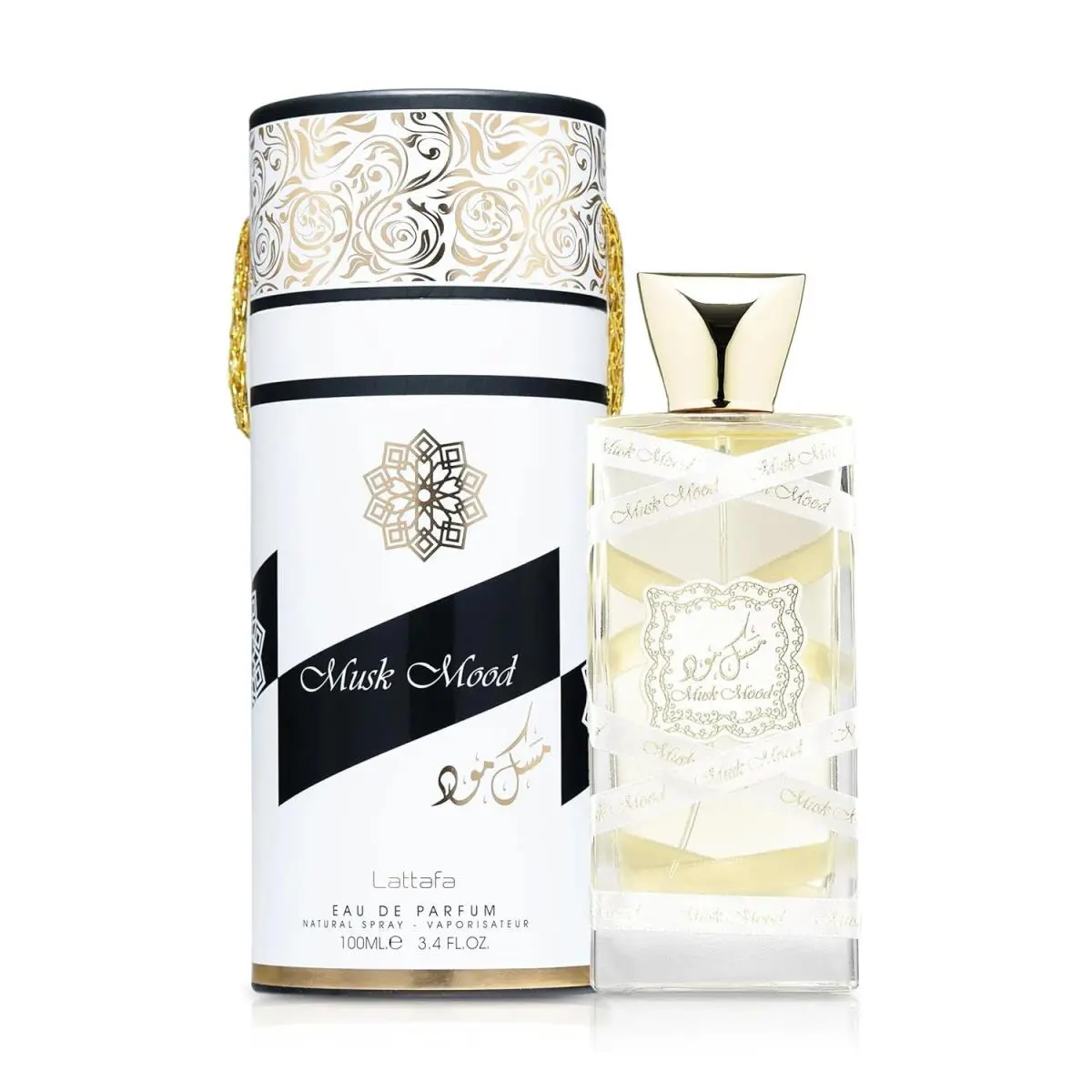 Lattafa Musk Mood For Unisex Eau de Parfum Spray 3.4 Ounce