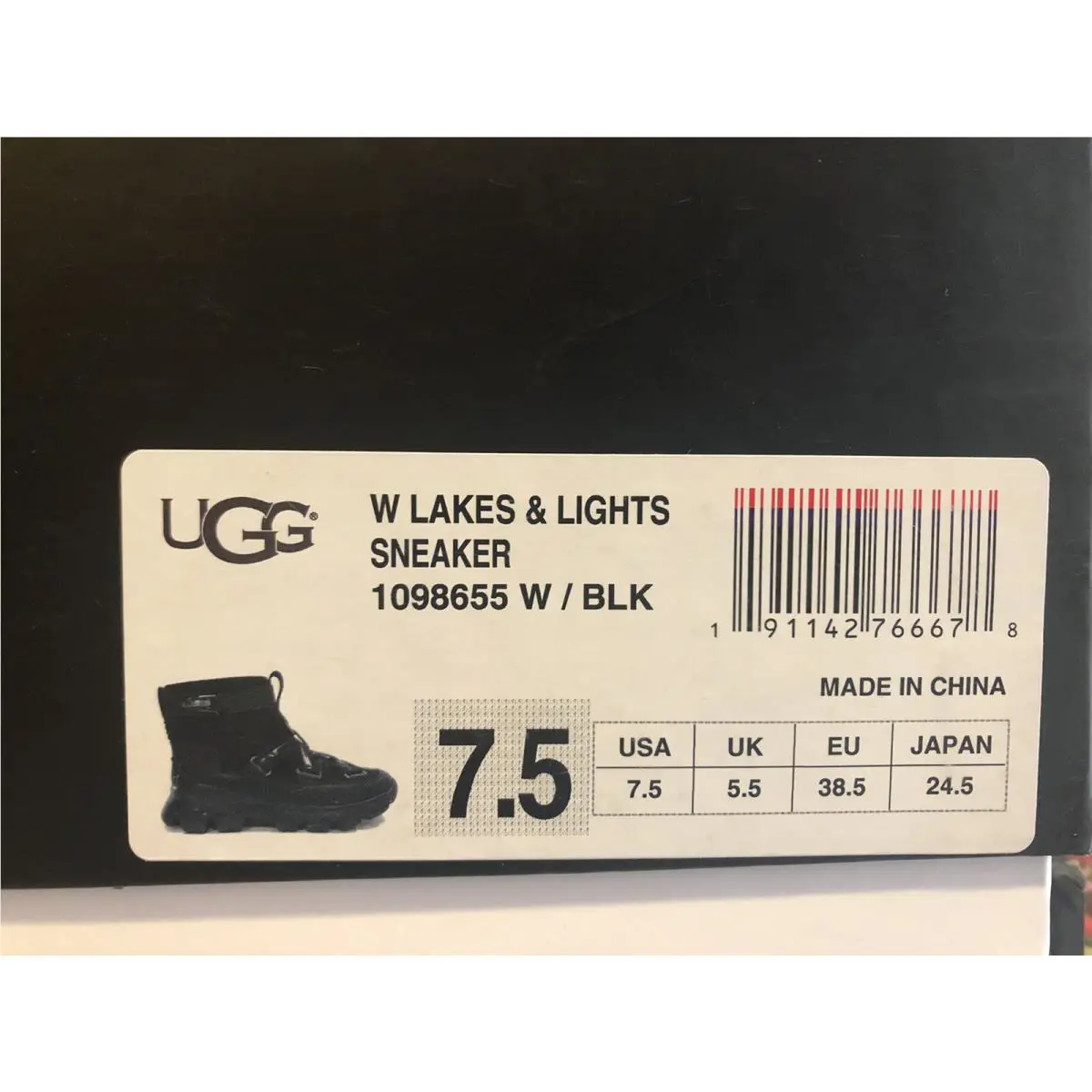 UGG shoes - UGG PUFF MOMMA LAKES & LIGHTS - Black (UPC: 191142766678) 5