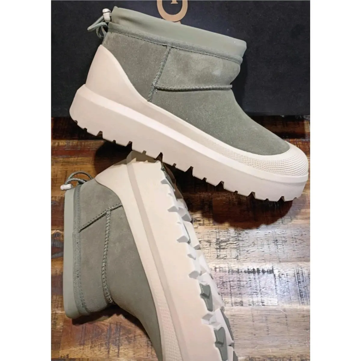 Mens Ugg Ultra Mini Weather Hybrid Burnt Olive Suede Waterproof Trail Shoe Sz 11