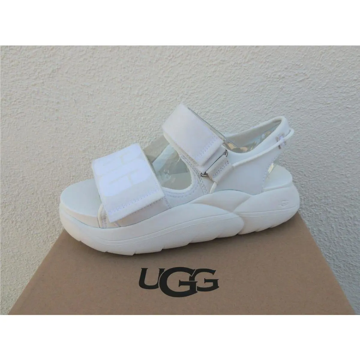 UGG shoes - UGG La Cloud Strap Sandal - White (UPC: 195719404833) 1