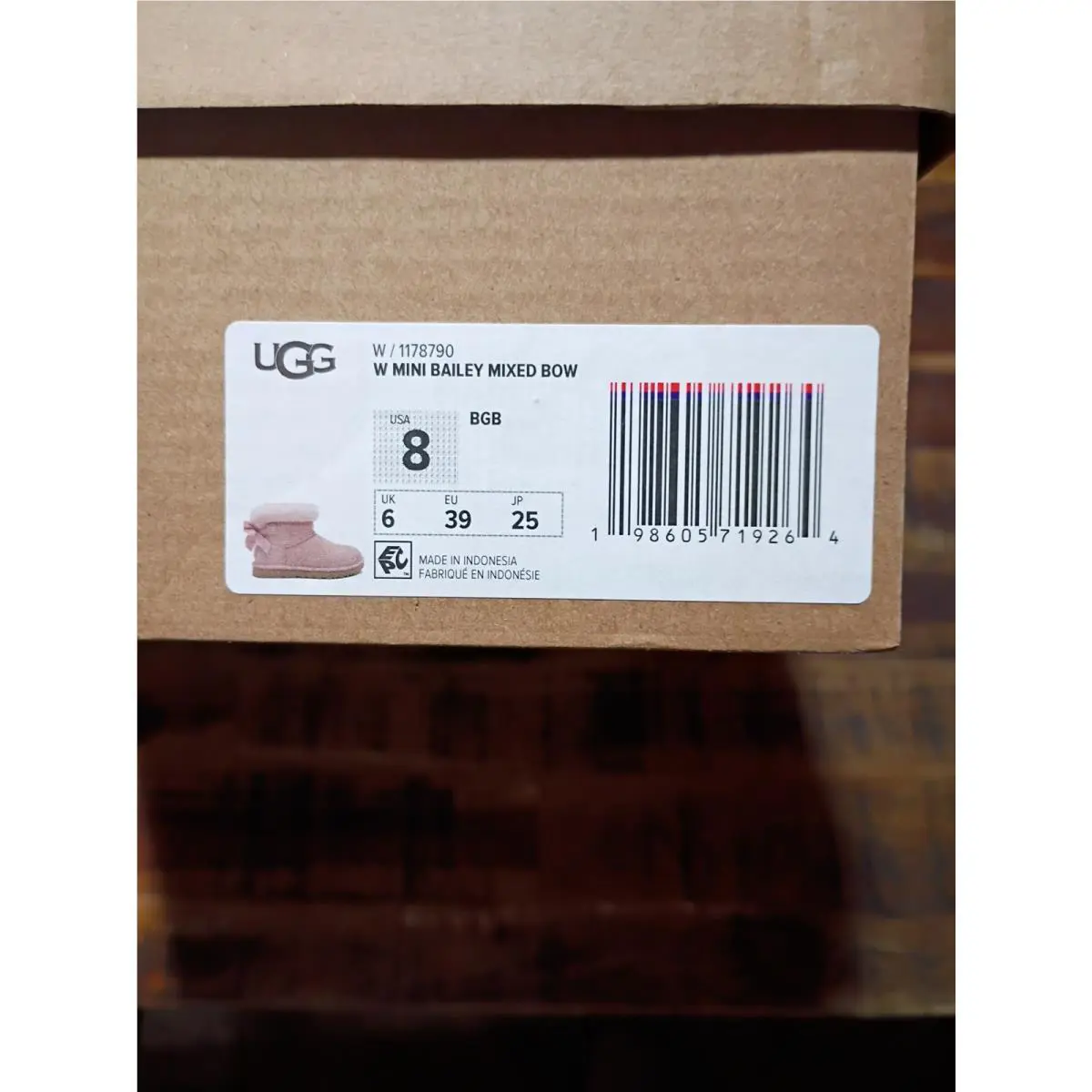 UGG shoes - UGG Mini Bailey Bow II - Beige Blush 5