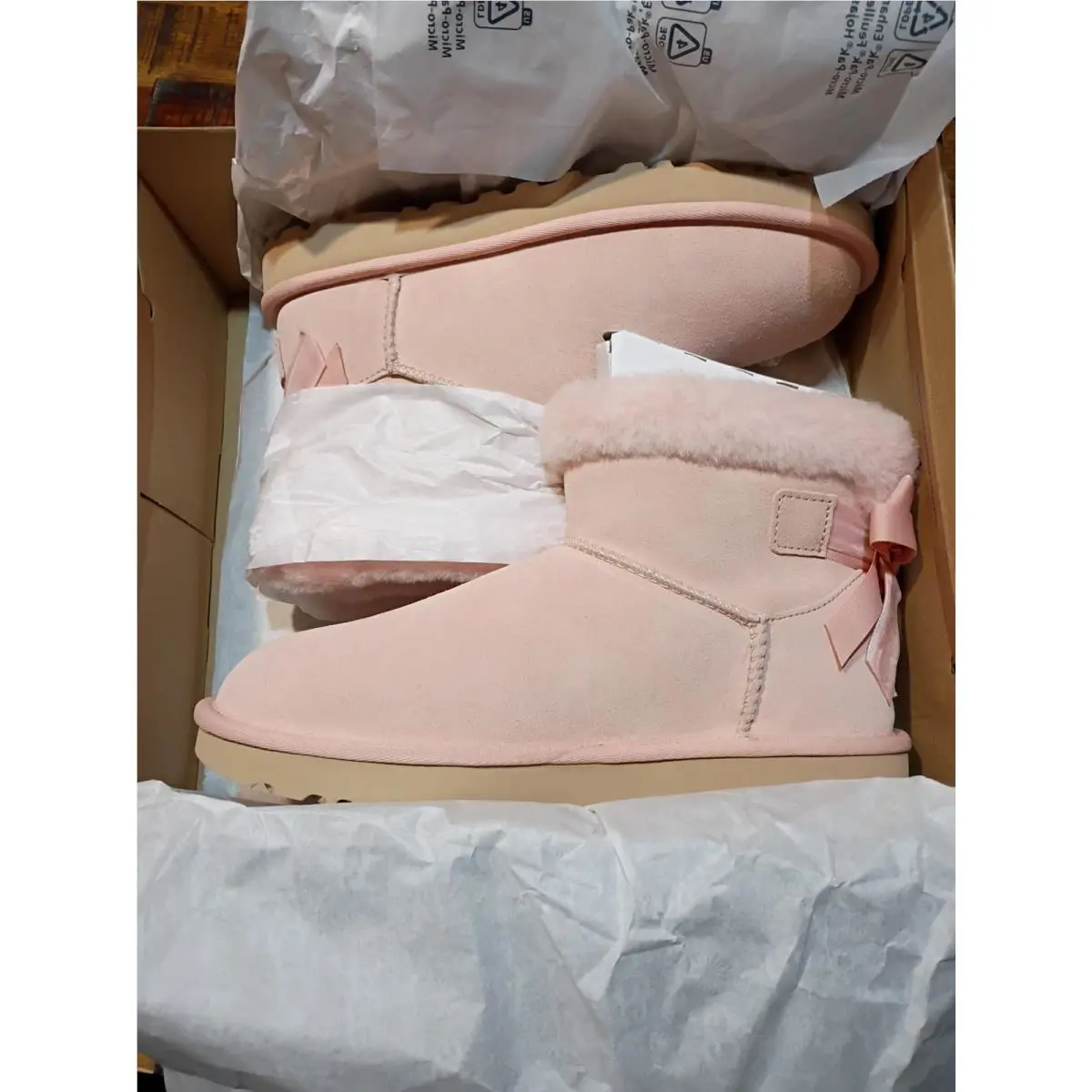 UGG shoes - UGG Mini Bailey Bow II - Beige Blush 6