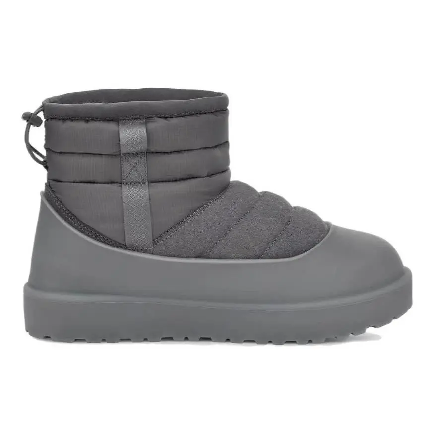 Ugg Classic Mini Pull-on Winter Weather Puffer Boots Men`s Size 5 Gray - Gray