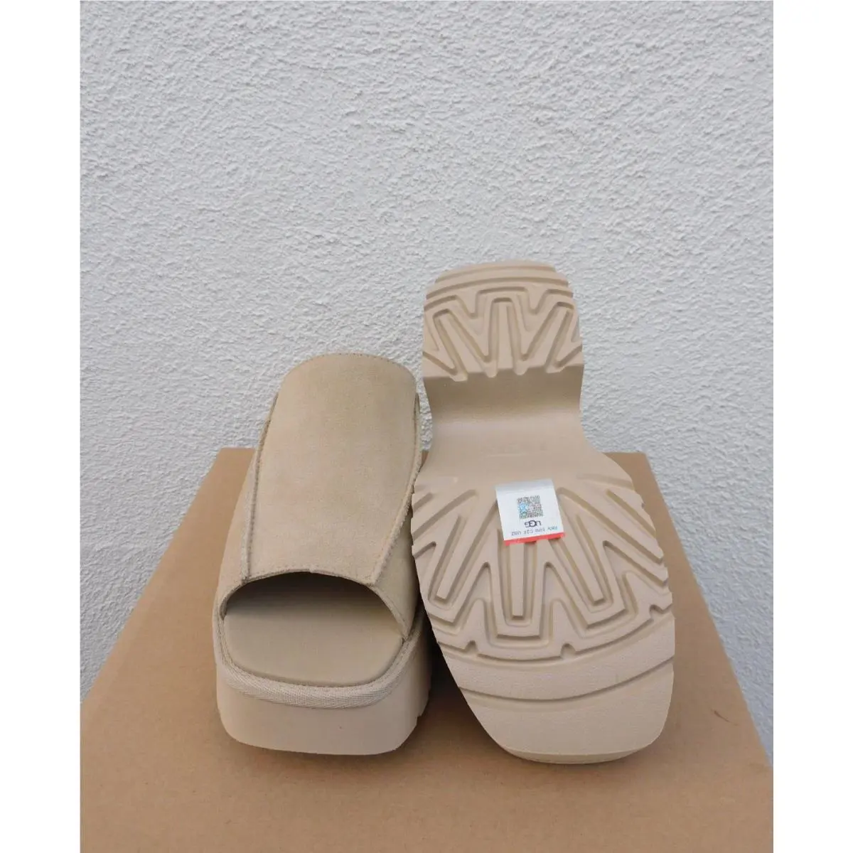 UGG shoes - UGG New Heights Slide - New Heights Slide - Mustard Seed (UPC: 197634803241) 3