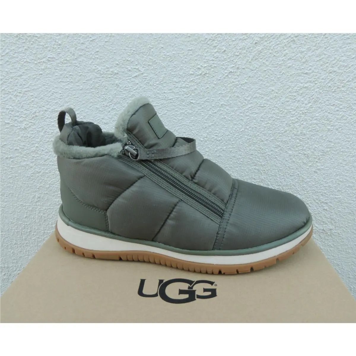 UGG shoes - UGG Lakesider Zip Puff Sneaker - Seaweed (UPC: 194715665767) 0