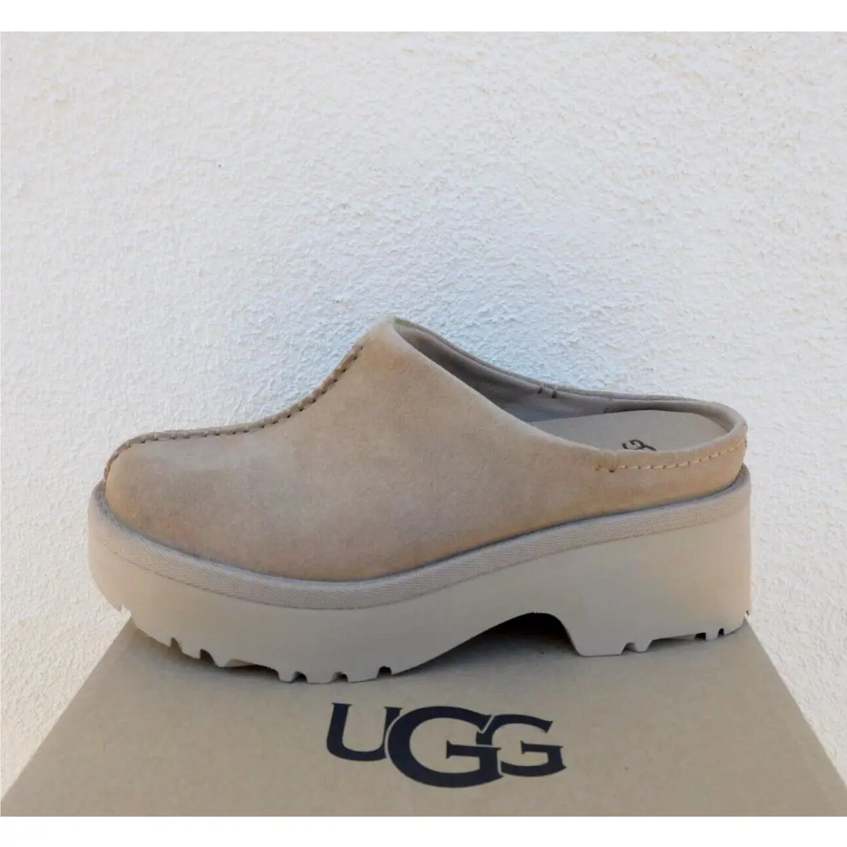 UGG shoes - UGG New Heights Clog - New Heights Clog - Sand (UPC: 197634017969) 0